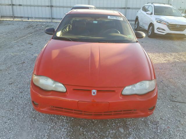 2G1WX12K9Y9302701 - 2000 CHEVROLET MONTE CARL RED photo 9