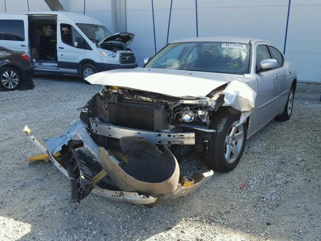 2B3CA3CV3AH185971 - 2010 DODGE CHARGER SX SILVER photo 2