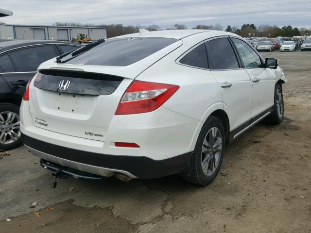 5J6TF2H53DL001259 - 2013 HONDA CROSSTOUR WHITE photo 4