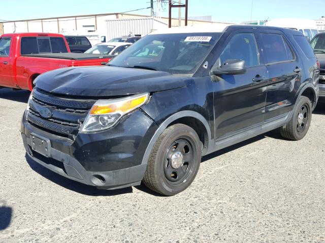 1FM5K8AR3DGC72997 - 2013 FORD EXPLORER P BLACK photo 2