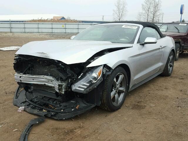 1FATP8EM8G5247319 - 2016 FORD MUSTANG SILVER photo 2