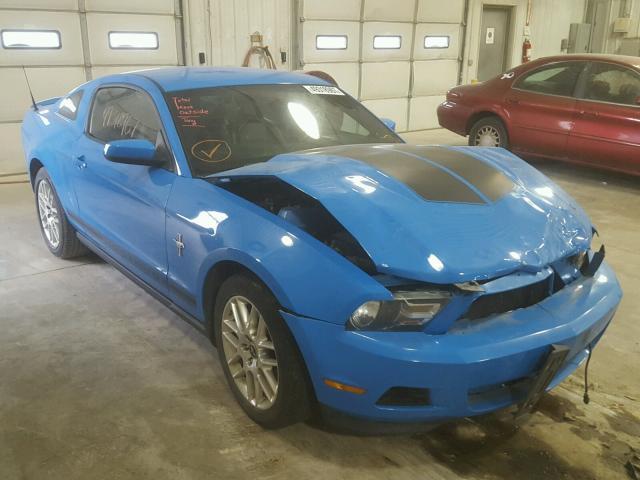 1ZVBP8AMXC5238964 - 2012 FORD MUSTANG BLUE photo 1