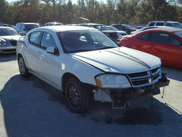 1B3BD1FG6BN510657 - 2011 DODGE AVENGER MA WHITE photo 1