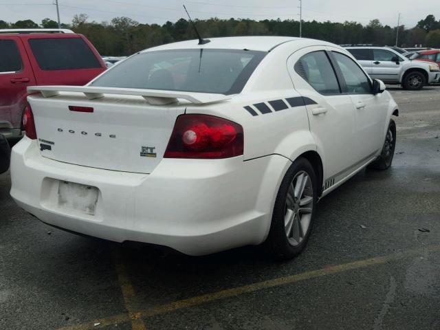 1B3BD1FG6BN510657 - 2011 DODGE AVENGER MA WHITE photo 4