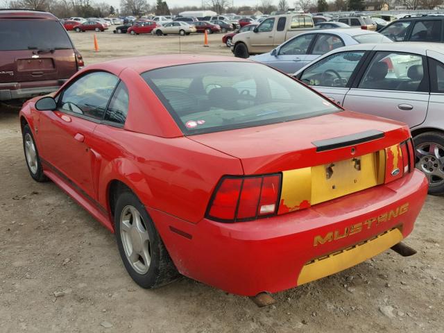 1FAFP40442F196692 - 2002 FORD MUSTANG RED photo 3