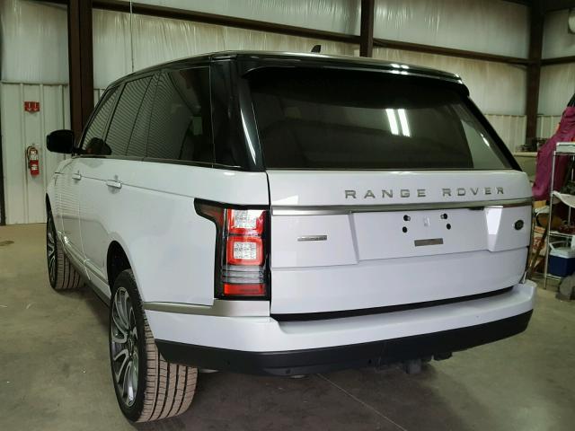 SALGV2EF6GA244919 - 2016 LAND ROVER RANGE ROVE WHITE photo 3