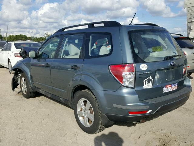 JF2SHABC0BH726932 - 2011 SUBARU FORESTER 2 BLUE photo 3