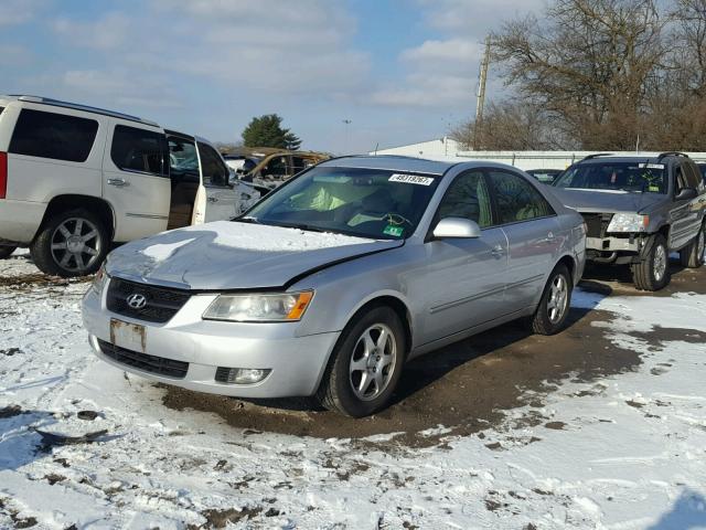 5NPEU46F16H124996 - 2006 HYUNDAI SONATA GLS SILVER photo 2