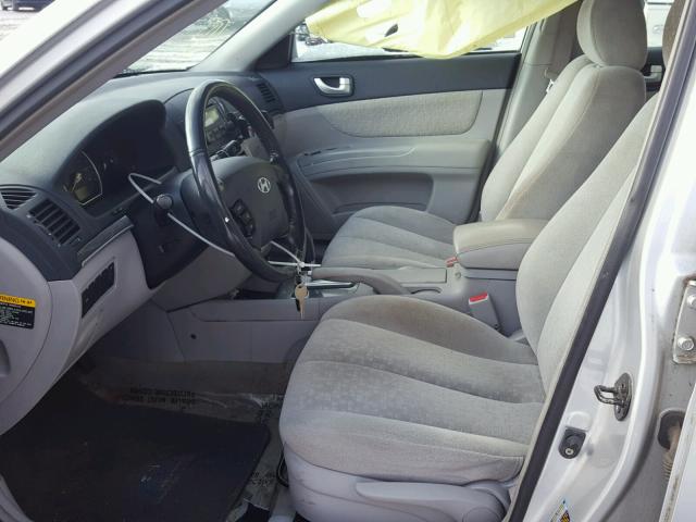 5NPEU46F16H124996 - 2006 HYUNDAI SONATA GLS SILVER photo 5