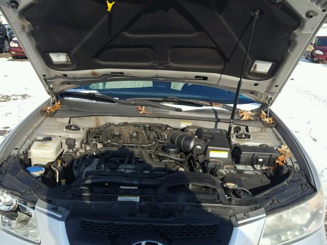 5NPEU46F16H124996 - 2006 HYUNDAI SONATA GLS SILVER photo 7