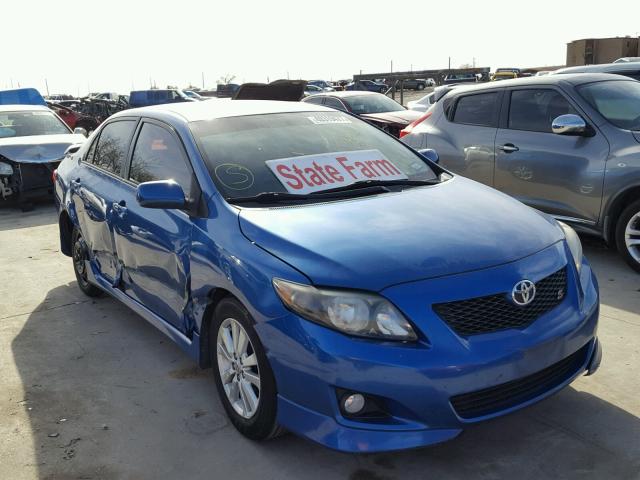 2T1BU4EE1AC379686 - 2010 TOYOTA COROLLA BA BLUE photo 1