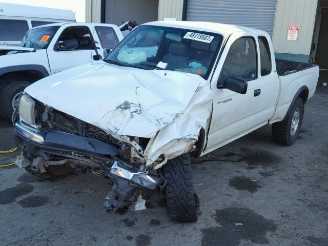 4TAWN72N3WZ141691 - 1998 TOYOTA TACOMA XTR WHITE photo 2