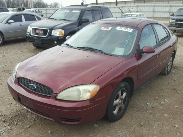 1FAFP55U14G135098 - 2004 FORD TAURUS SES MAROON photo 2