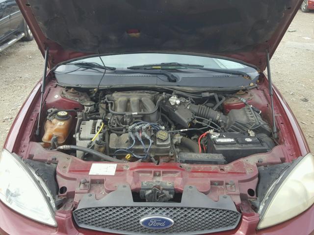 1FAFP55U14G135098 - 2004 FORD TAURUS SES MAROON photo 7