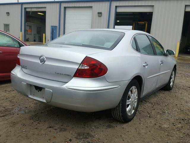 2G4WC532151245053 - 2005 BUICK LACROSSE C SILVER photo 4