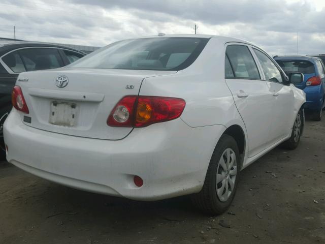 JTDBL40E499031165 - 2009 TOYOTA COROLLA BA WHITE photo 4