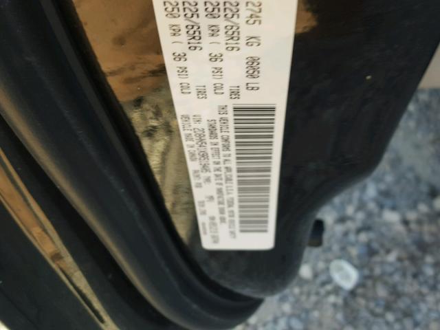 2D8HN541X9R519405 - 2009 DODGE GRAND CARA BLACK photo 10