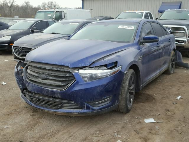 1FAHP2H81DG136001 - 2013 FORD TAURUS SEL BLUE photo 2