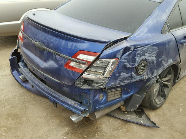 1FAHP2H81DG136001 - 2013 FORD TAURUS SEL BLUE photo 9