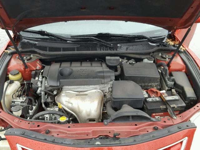 4T1BF3EK9BU637558 - 2011 TOYOTA CAMRY BASE RED photo 7