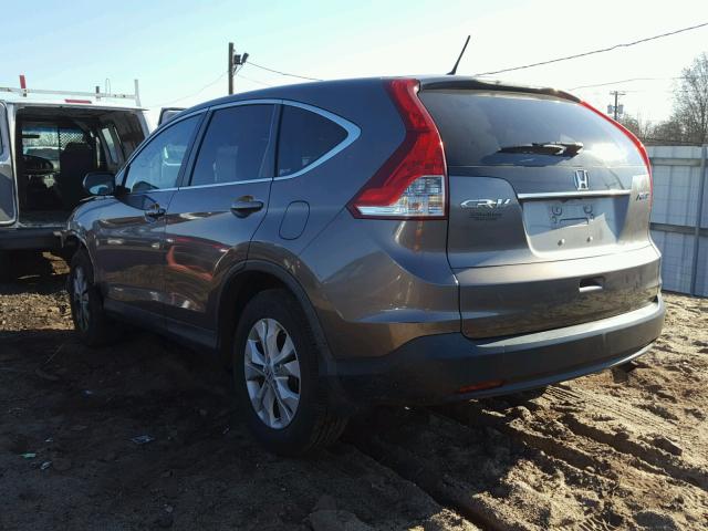 5J6RM4H57CL044996 - 2012 HONDA CR-V EX GRAY photo 3