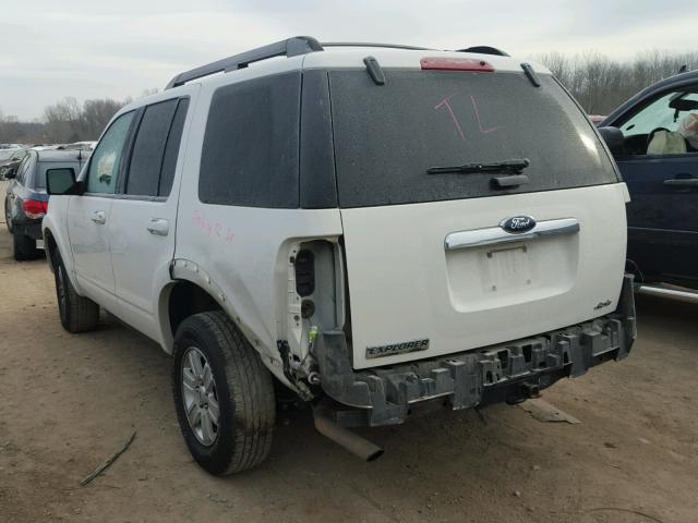 1FMEU7DE7AUA17179 - 2010 FORD EXPLORER X WHITE photo 3