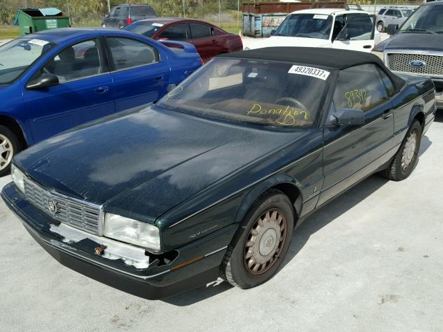 1G6VS3393PU125978 - 1993 CADILLAC ALLANTE GREEN photo 2