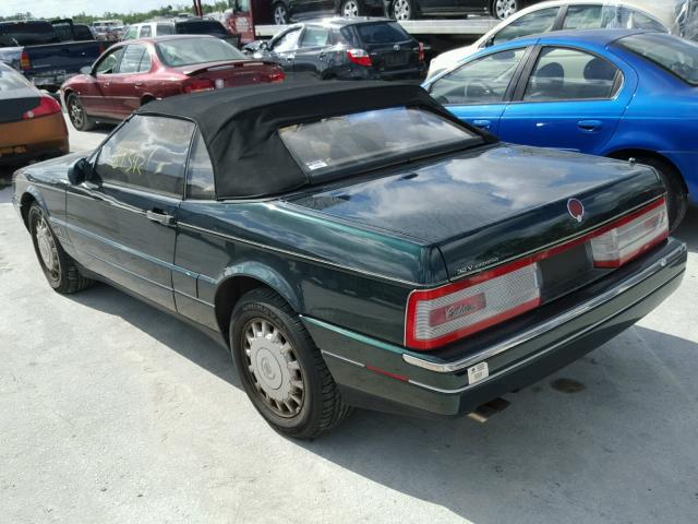 1G6VS3393PU125978 - 1993 CADILLAC ALLANTE GREEN photo 3