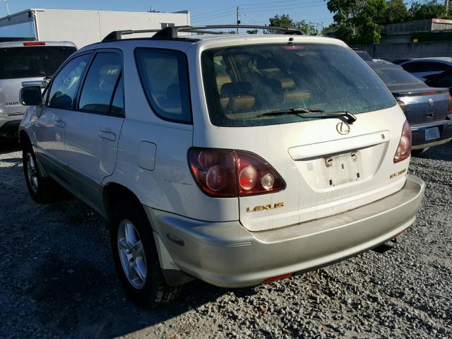 JT6GF10U3Y0060637 - 2000 LEXUS RX 300 WHITE photo 3