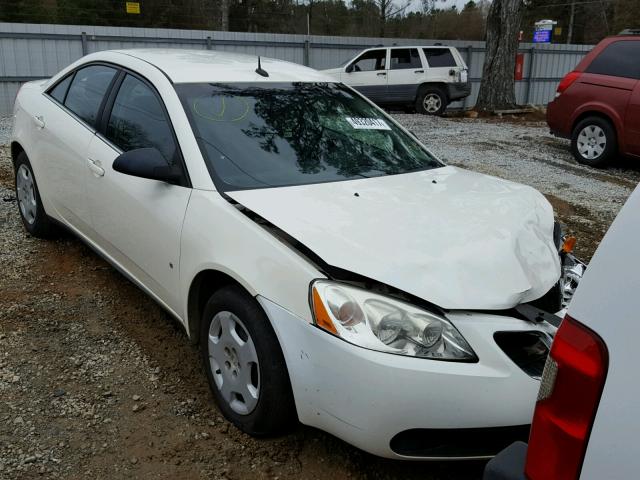 1G2ZF57B584233679 - 2008 PONTIAC G6 VALUE L WHITE photo 1