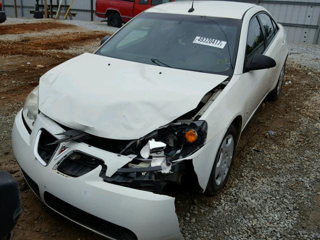 1G2ZF57B584233679 - 2008 PONTIAC G6 VALUE L WHITE photo 2