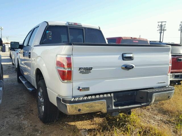 1FTFW1CF7DKE69787 - 2013 FORD F150 SUPER WHITE photo 3