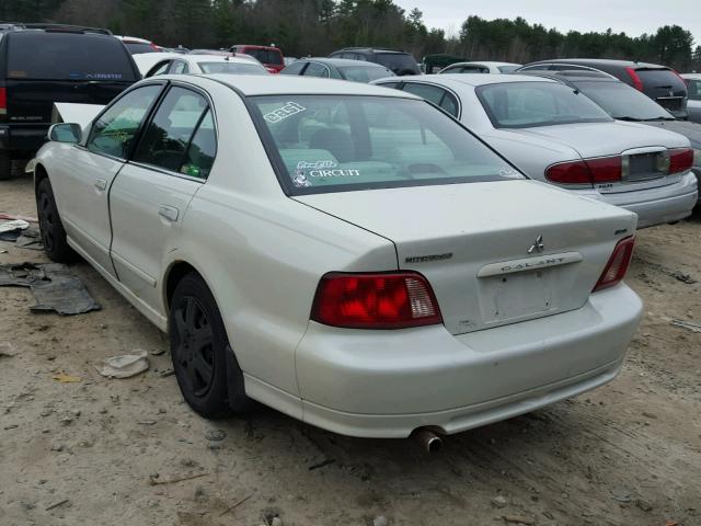 4A3AA46G12E099993 - 2002 MITSUBISHI GALANT ES WHITE photo 3