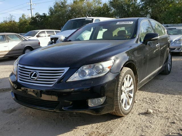 JTHCL5EF6A5005768 - 2010 LEXUS LS 460 BLACK photo 2