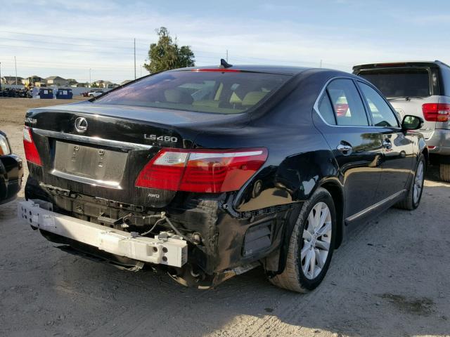 JTHCL5EF6A5005768 - 2010 LEXUS LS 460 BLACK photo 4