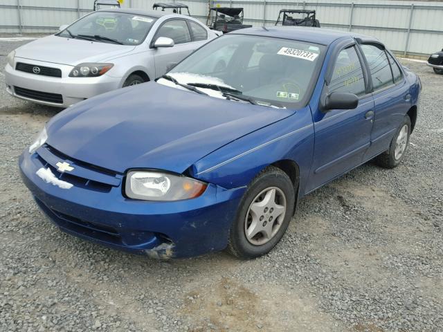 1G1JC52F147287817 - 2004 CHEVROLET CAVALIER BLUE photo 2