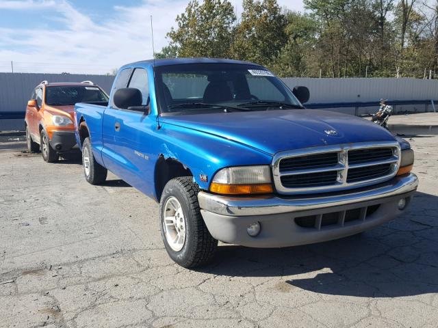 1B7GL22X1XS288279 - 1999 DODGE DAKOTA BLUE photo 1