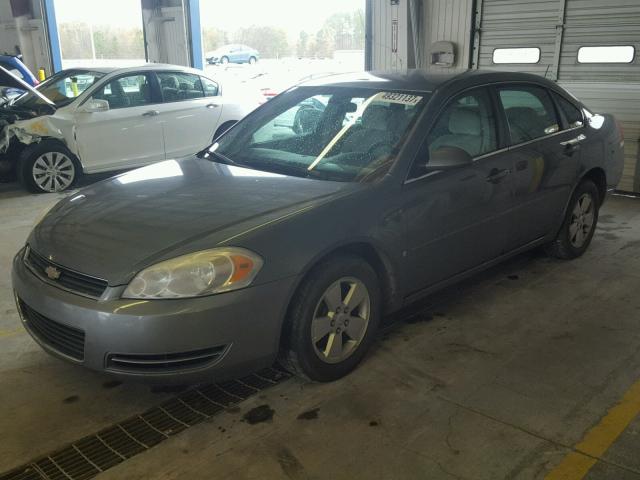 2G1WT55N181212613 - 2008 CHEVROLET IMPALA LT GRAY photo 2