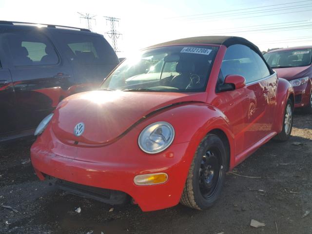 3VWCM21YX4M300632 - 2004 VOLKSWAGEN NEW BEETLE 红色 照片 2