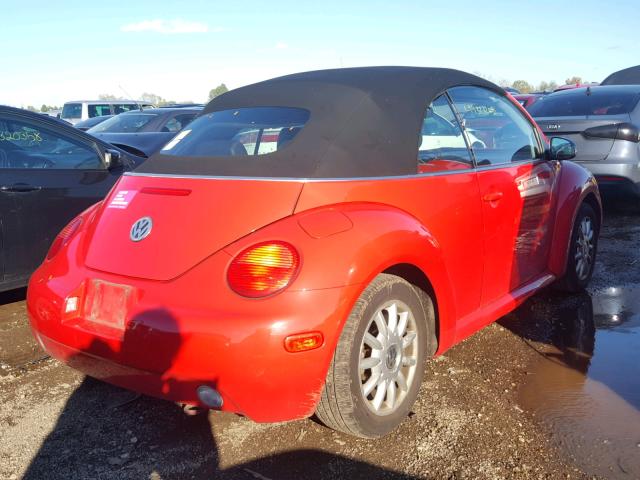 3VWCM21YX4M300632 - 2004 VOLKSWAGEN NEW BEETLE 红色 照片 4