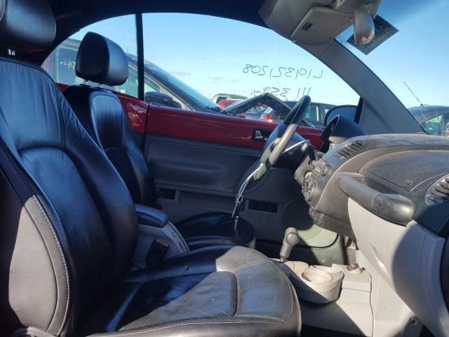 3VWCM21YX4M300632 - 2004 VOLKSWAGEN NEW BEETLE 红色 照片 5