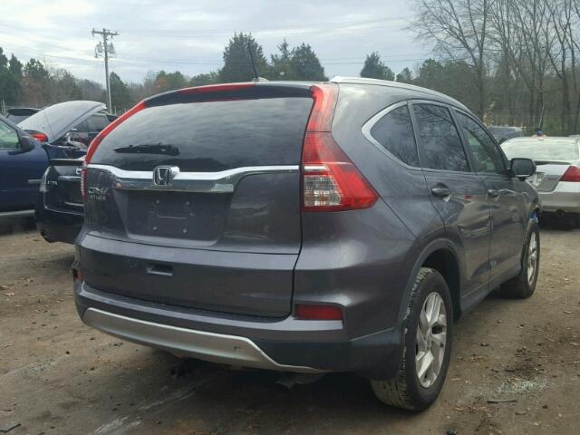 2HKRM3H76FH502604 - 2015 HONDA CR-V EXL SILVER photo 4