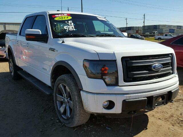 1FTFW1ET5EFA11680 - 2014 FORD F150 SUPER WHITE photo 1