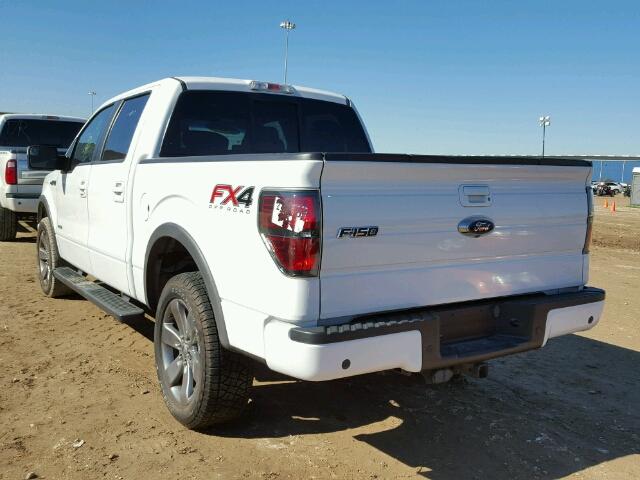 1FTFW1ET5EFA11680 - 2014 FORD F150 SUPER WHITE photo 3