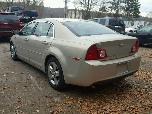 1G1ZC5E0XAF198615 - 2010 CHEVROLET MALIBU 1LT 金色 照片 3