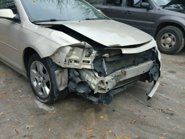 1G1ZC5E0XAF198615 - 2010 CHEVROLET MALIBU 1LT 金色 照片 9