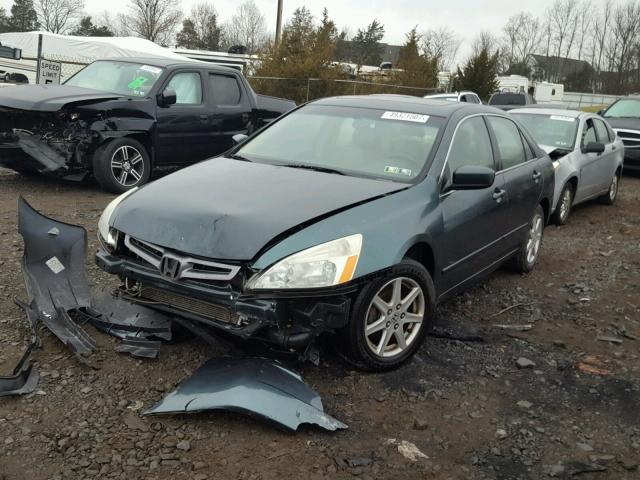 1HGCM66524A092317 - 2004 HONDA ACCORD EX GREEN photo 2