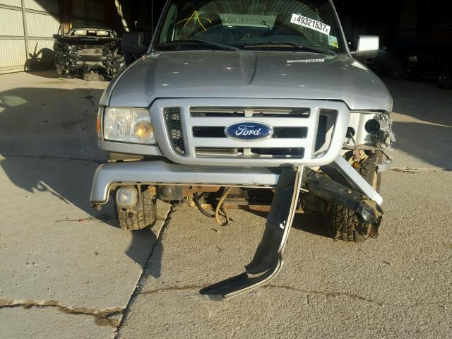 1FTYR14U06PA60873 - 2006 FORD RANGER SUP SILVER photo 9