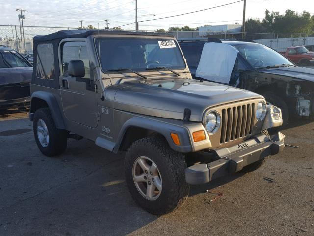 1J4FA39S73P309077 - 2003 JEEP WRANGLER C TAN photo 1