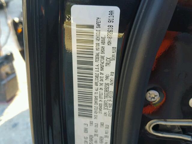 3C6RR7LT8GG389236 - 2016 RAM 1500 SLT შავი ფოტო 10